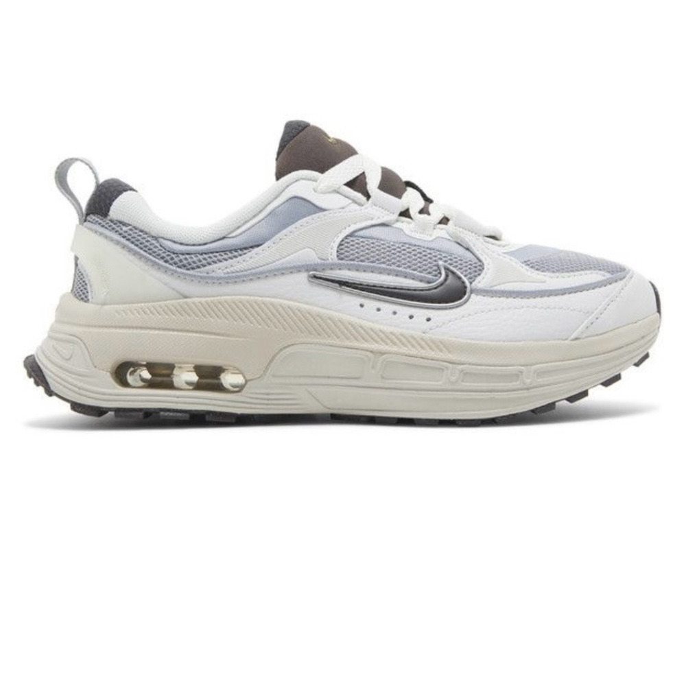Nike Women's White and Grey Air Max-Inspired Sneakers